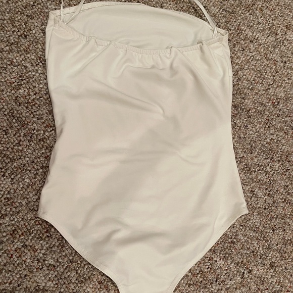white strapless bodysuit - Picture 2 of 2